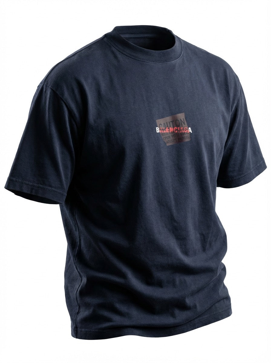 Balenciaga  Taped Logo Back T-Shirt Medium Fit