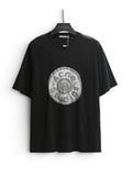Acne Studios Exford U Button Logo Graphic T-Shirt - Black