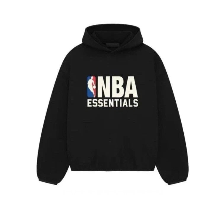 FEAR OF GOD X NBA ESSENTIALS - Hoodie Deep Black Medium Authentic