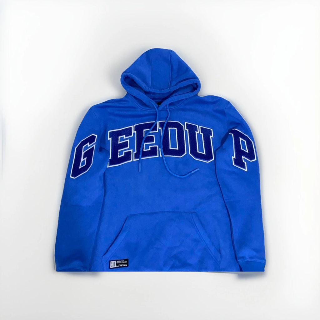 Geedup Co. Men's Blue Hoodie Size XL