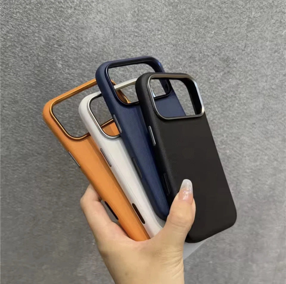 iPhone 17 Air case - Ivory, Deep Blue And Black( Mag Safe)
