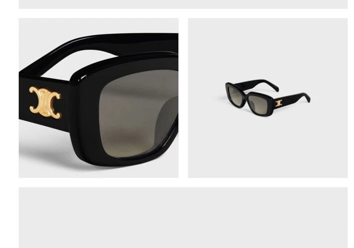 CELINE WOMEN Black Triomphe 04Sunglasses CL40216 With Packaging